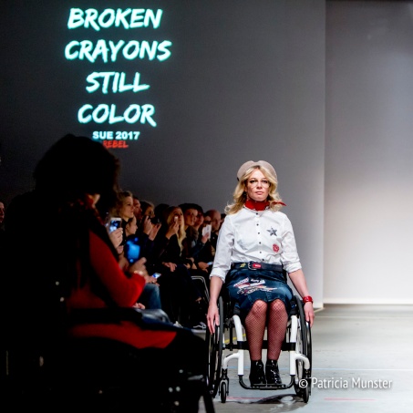Sue Online - wheelchair runway fashion show
